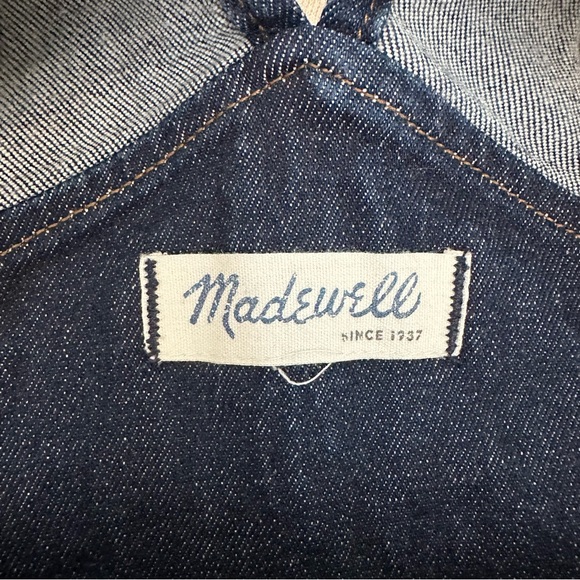 Madewell Women’s Blue Denim Flare Length Cotton Overalls Size XS - Picture 4 of 10